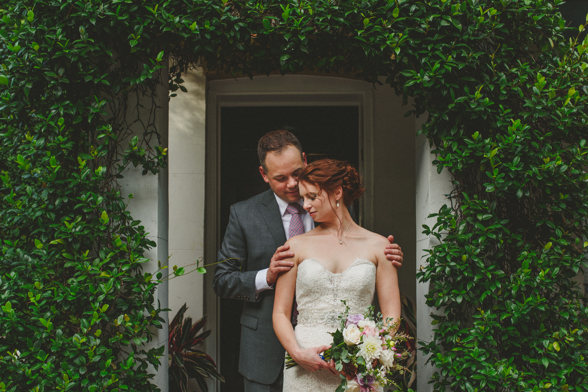 Savannah Wedding Photography - Couple in ivy