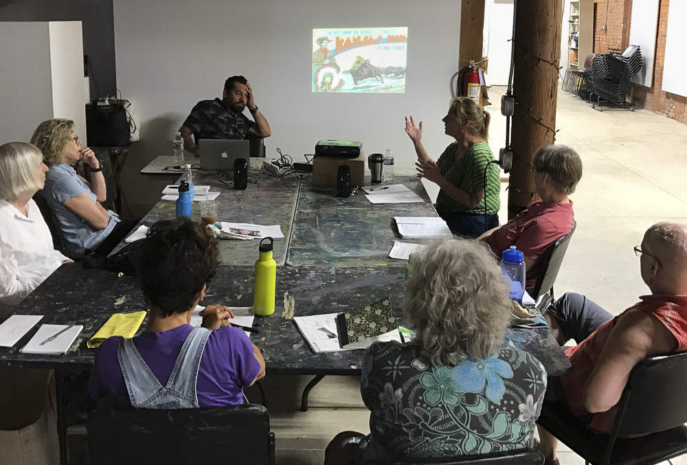 Workshop with the Essex Art Center in Lawrence, Massachusetts.