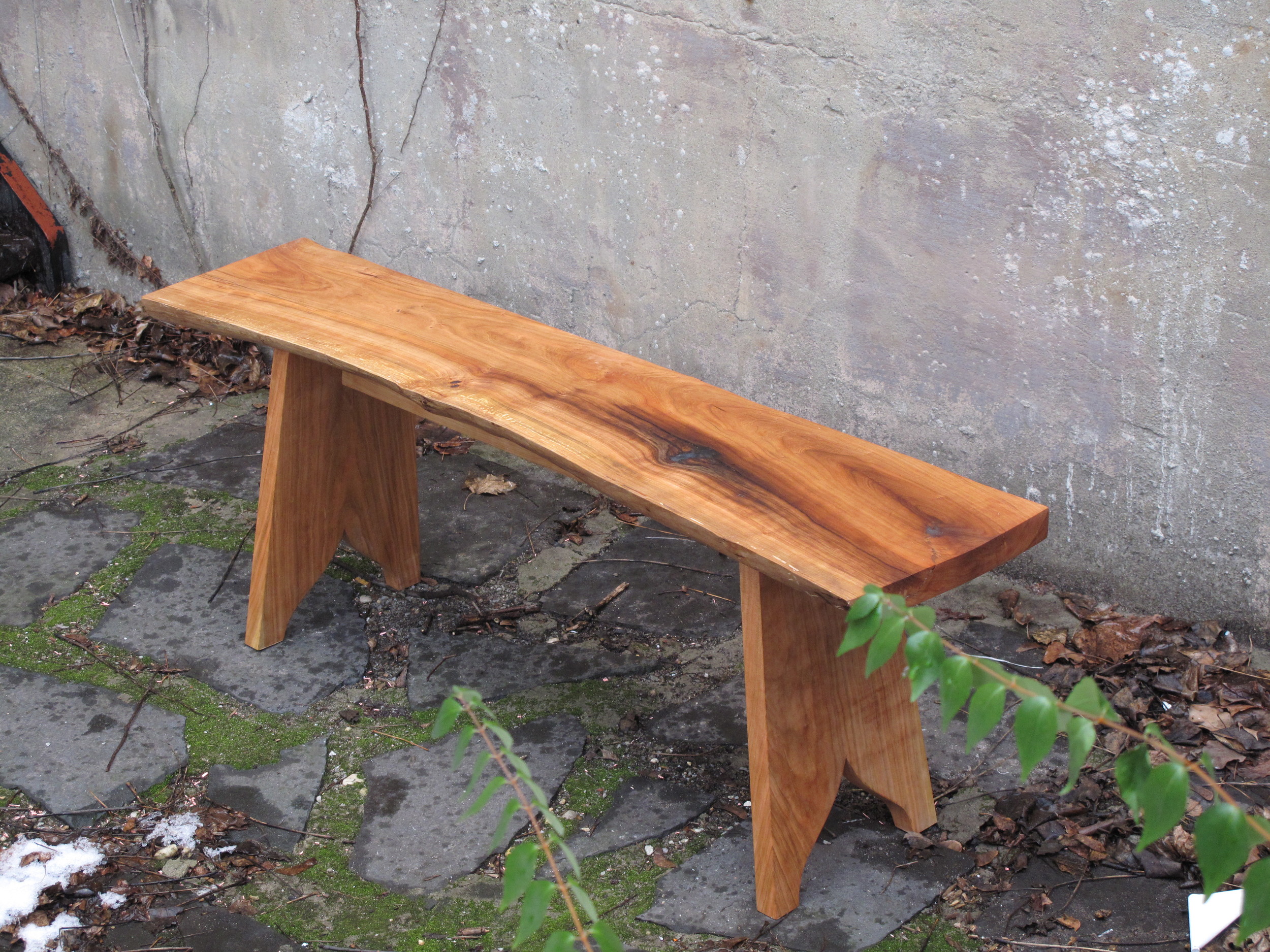 Cherry Plank Bench