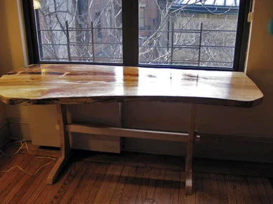 Maple Slab Desk