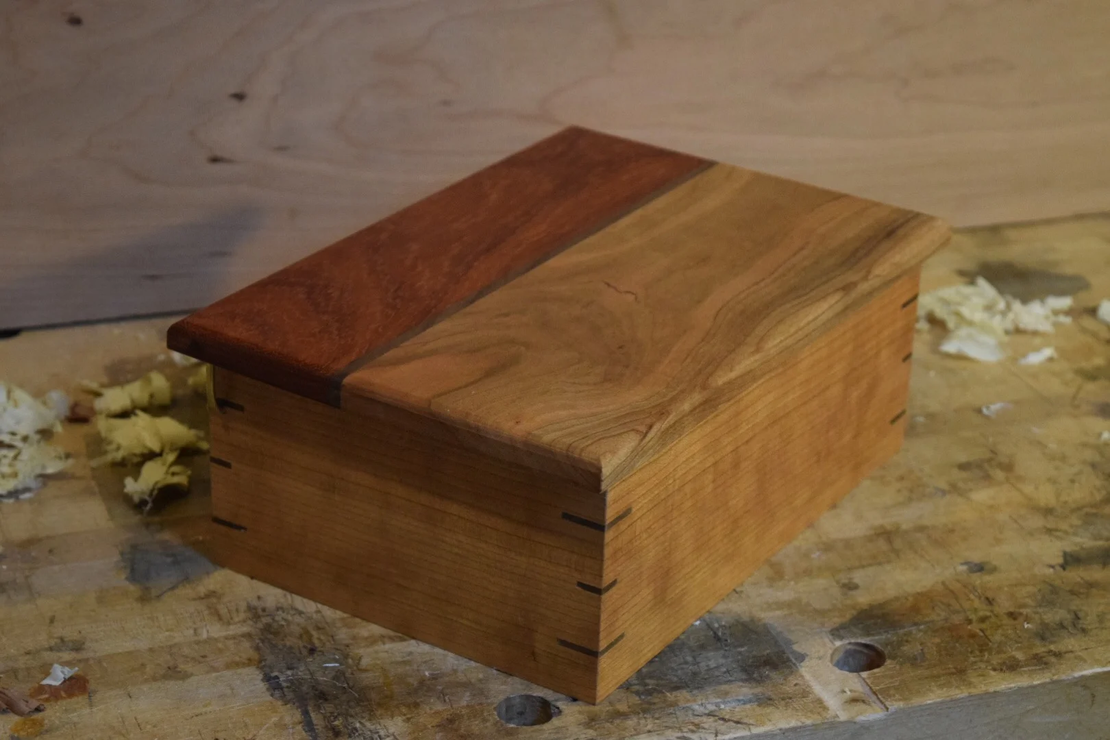 Padauck, cherry, and walnut