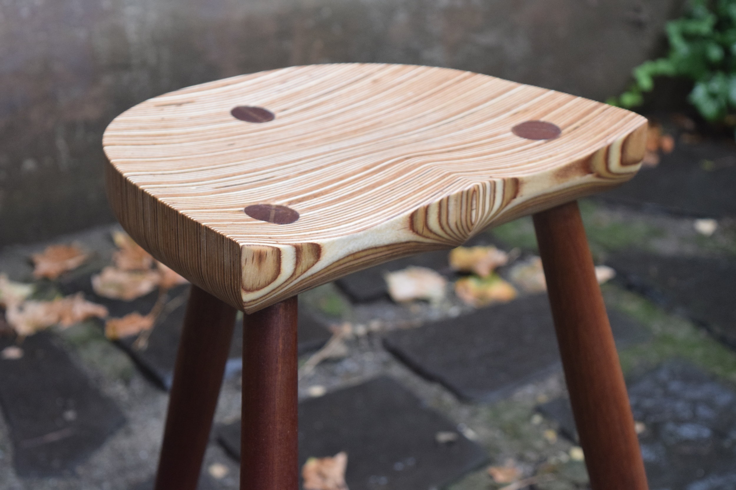 Three Legged Tall Stool