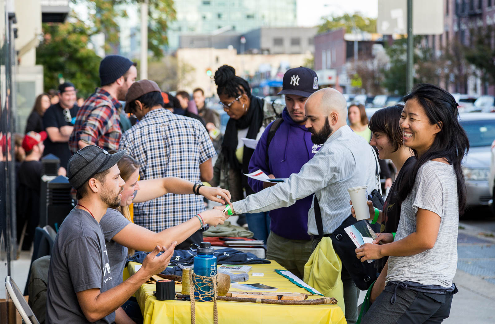  We teamed up with Patagonia to host our first-ever Job Fair! More than ten outdoor industry companies lined up on the sidewalk outside LIC to take applications and show you what your dream job could be. 