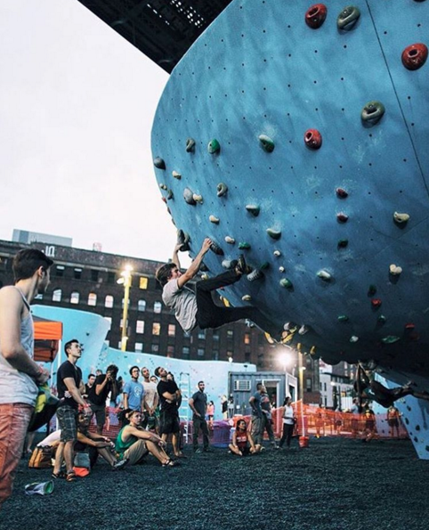  The North Face NY Climb with the Pros event brought Daniel Woods, Alex Johnson, and Sam Elias to DUMBO Boulders to climb with our members! 