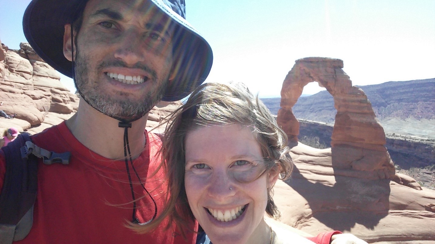 At Arches National Park with my amazing husband, Avishai