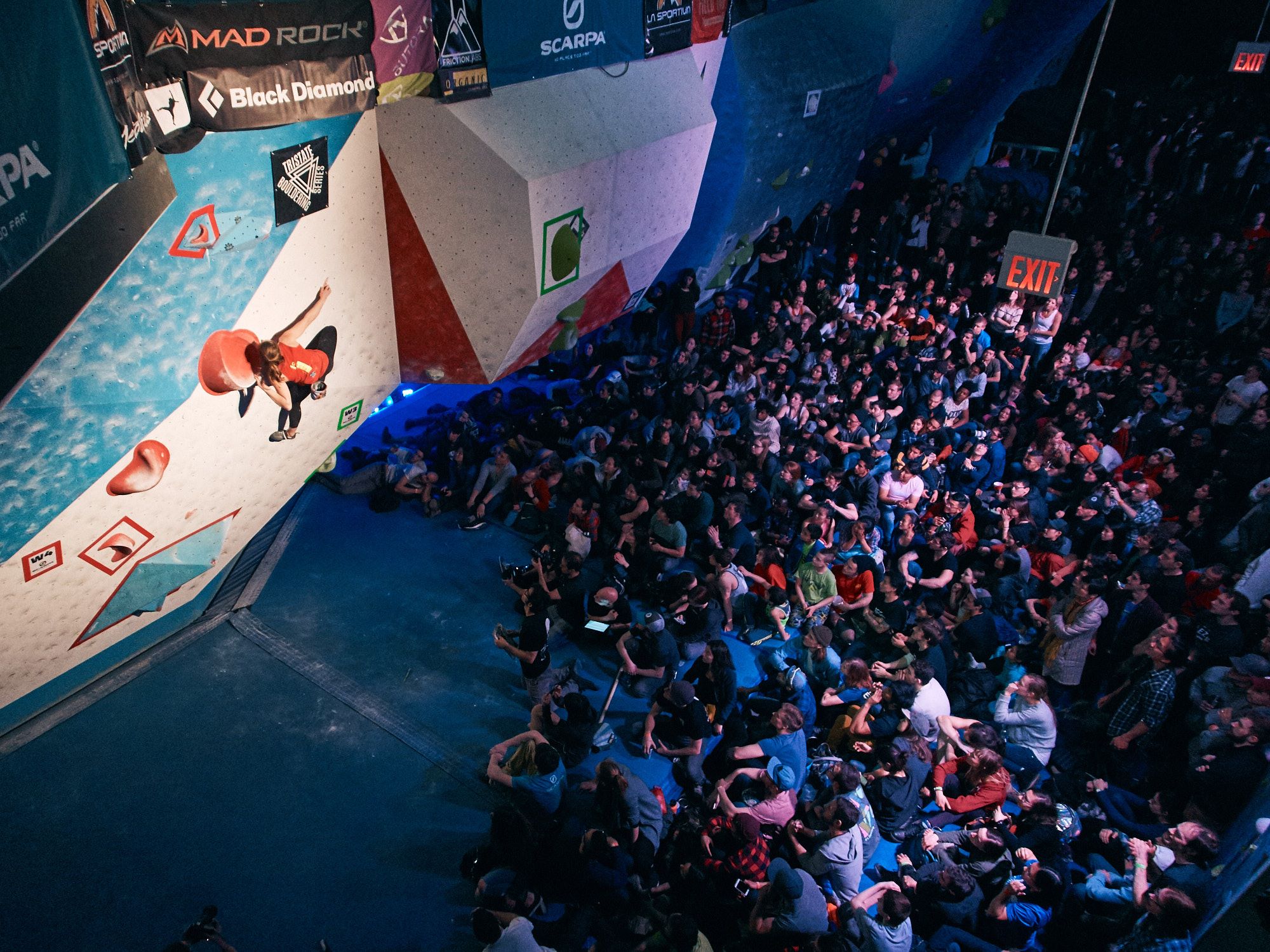 Our very own comp series, the Tristate Bouldering Series, which includes Feats of Strength, finished off its second season with wins from Alex Puccio and Charlie Schreiber. Photo: Joshua Pestka