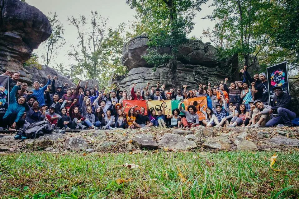 Climbers at the Color the Crag Festival at Horse Pens 40 // Source: Color the Crag Facebook