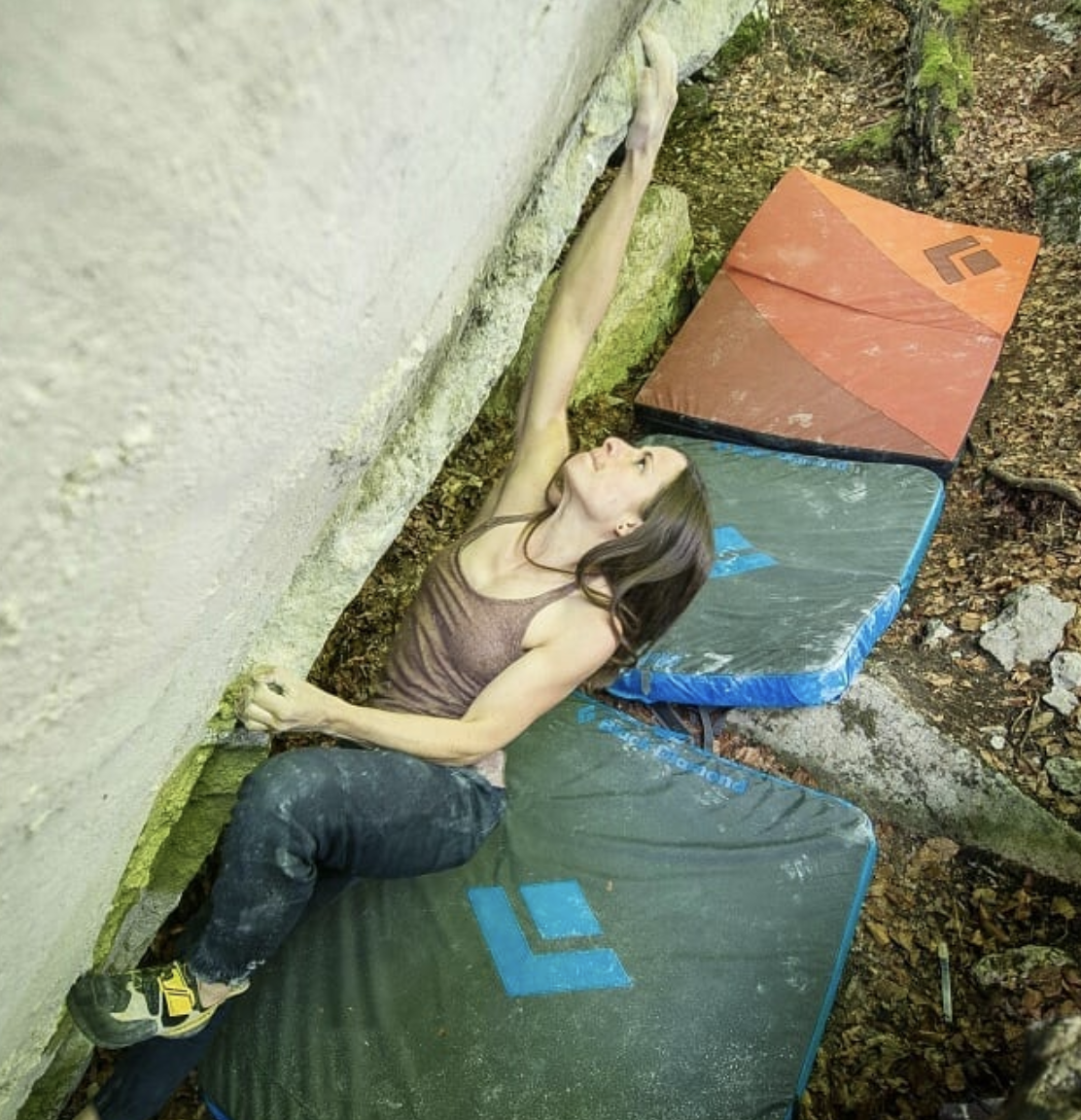 Kaddi Lehmann on Kryptos , V15 // Photo via Instagram