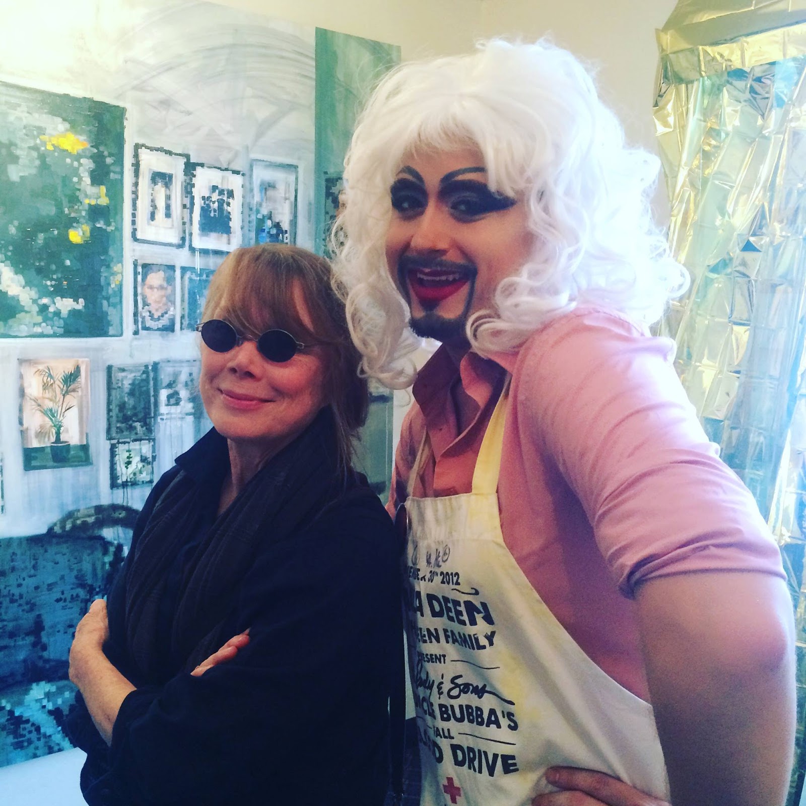Me and Sissy Spacek at The Satellite Show’s Artist-Run in Miami, 2015
