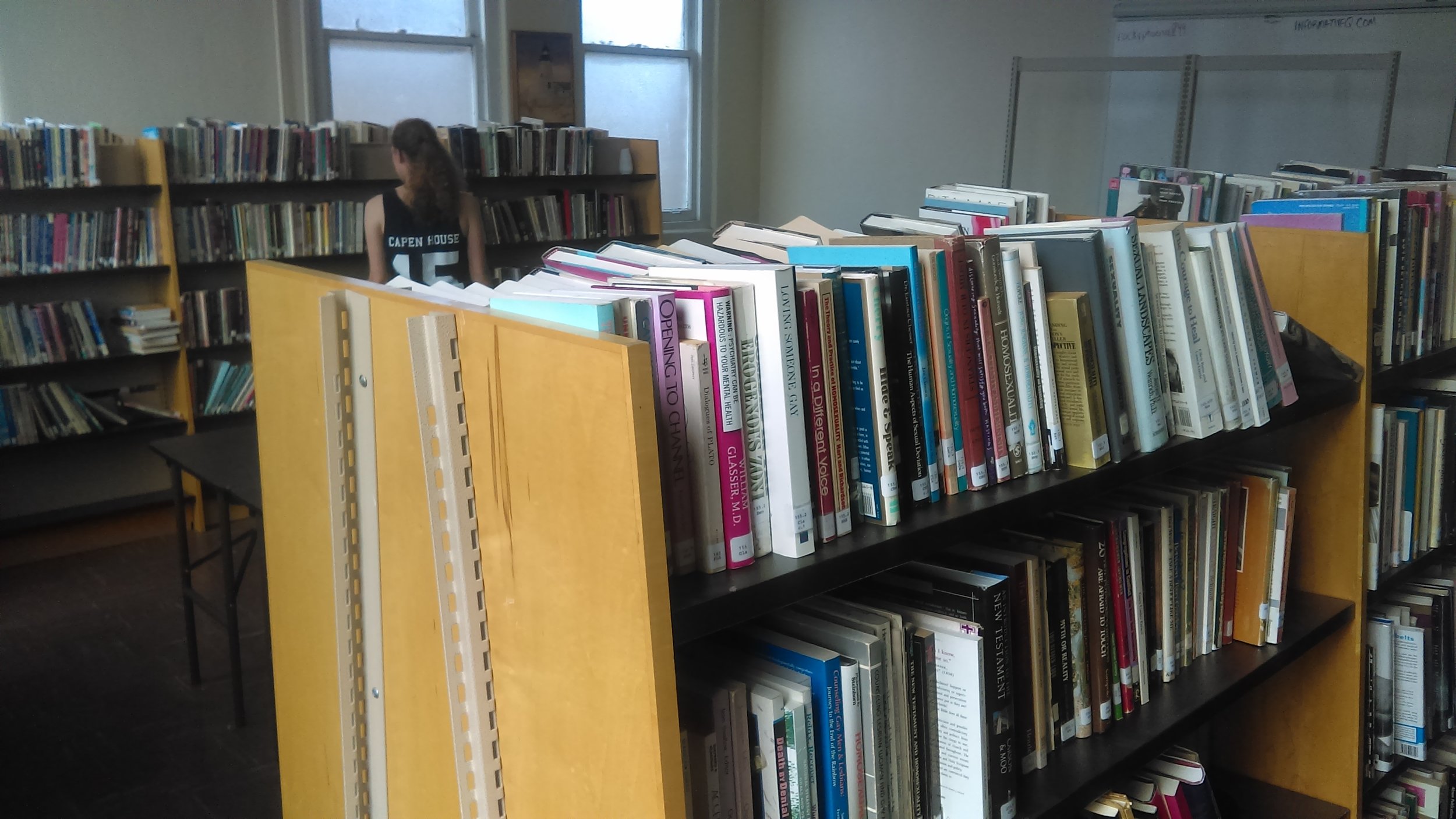 The Roanoke LGBT Memorial Library, located at the Roanoke Diversity Center in Roanoke, Virginia