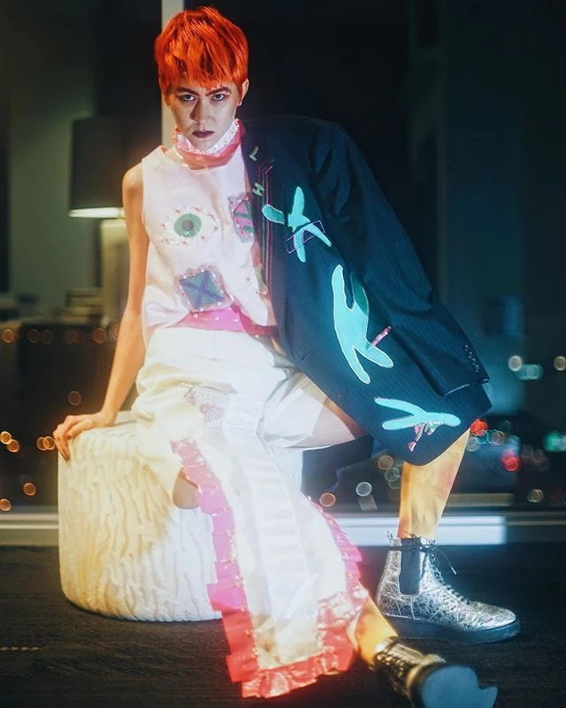 Nonbinary Athens bopstar @lambda_celsius premiered their new video today with a writeup by @audreyhorney &mdash; hit the link in bio to watch! #queersouth #wussymag 📸 @sunnybummers