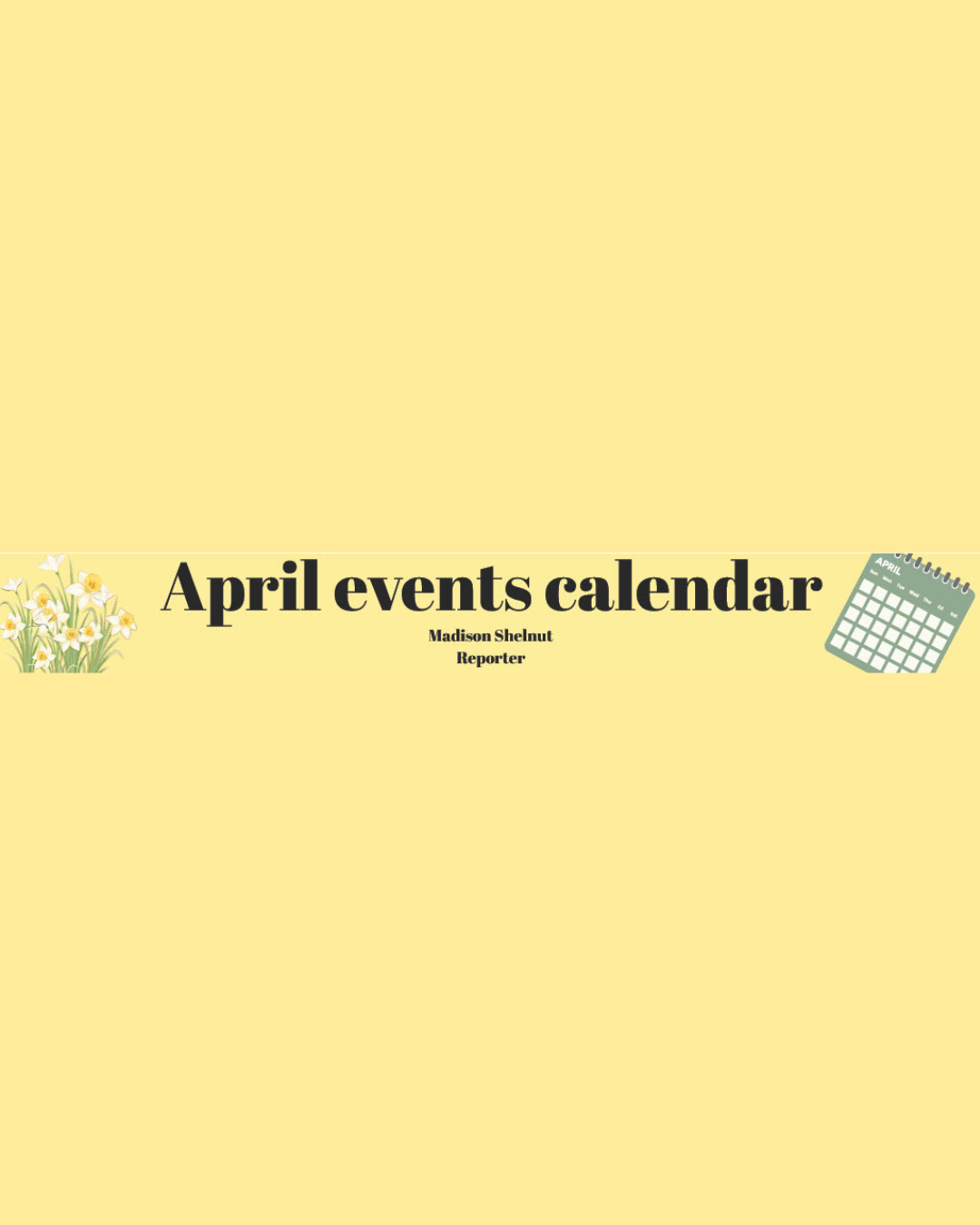 April events schedule