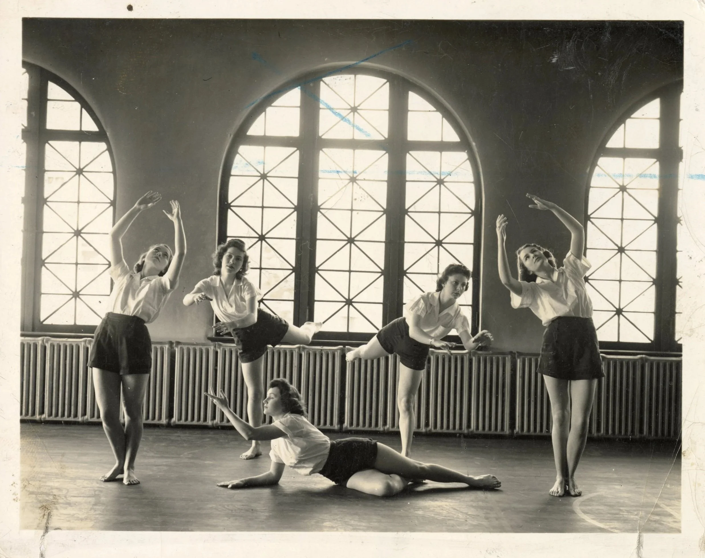  Members of The W’s dance team.  Photo courtesy of the Beulah Culbertson Archives and Special Collections. 