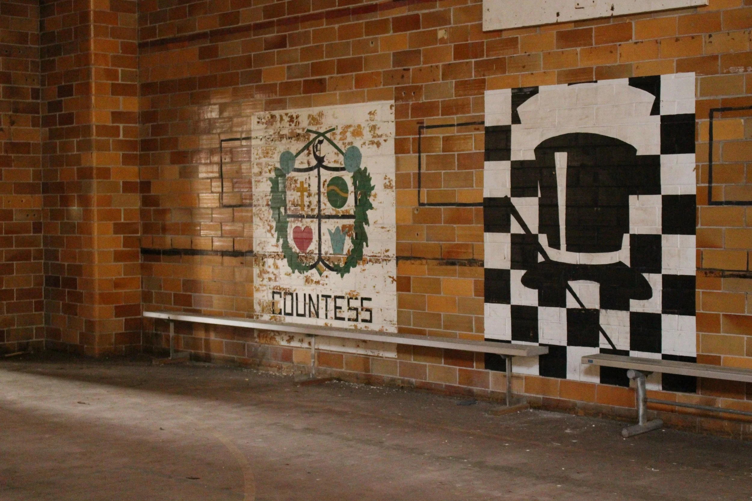  Murals of the Countess and Reveler social clubs. The Revelers are still an active club on campus.  