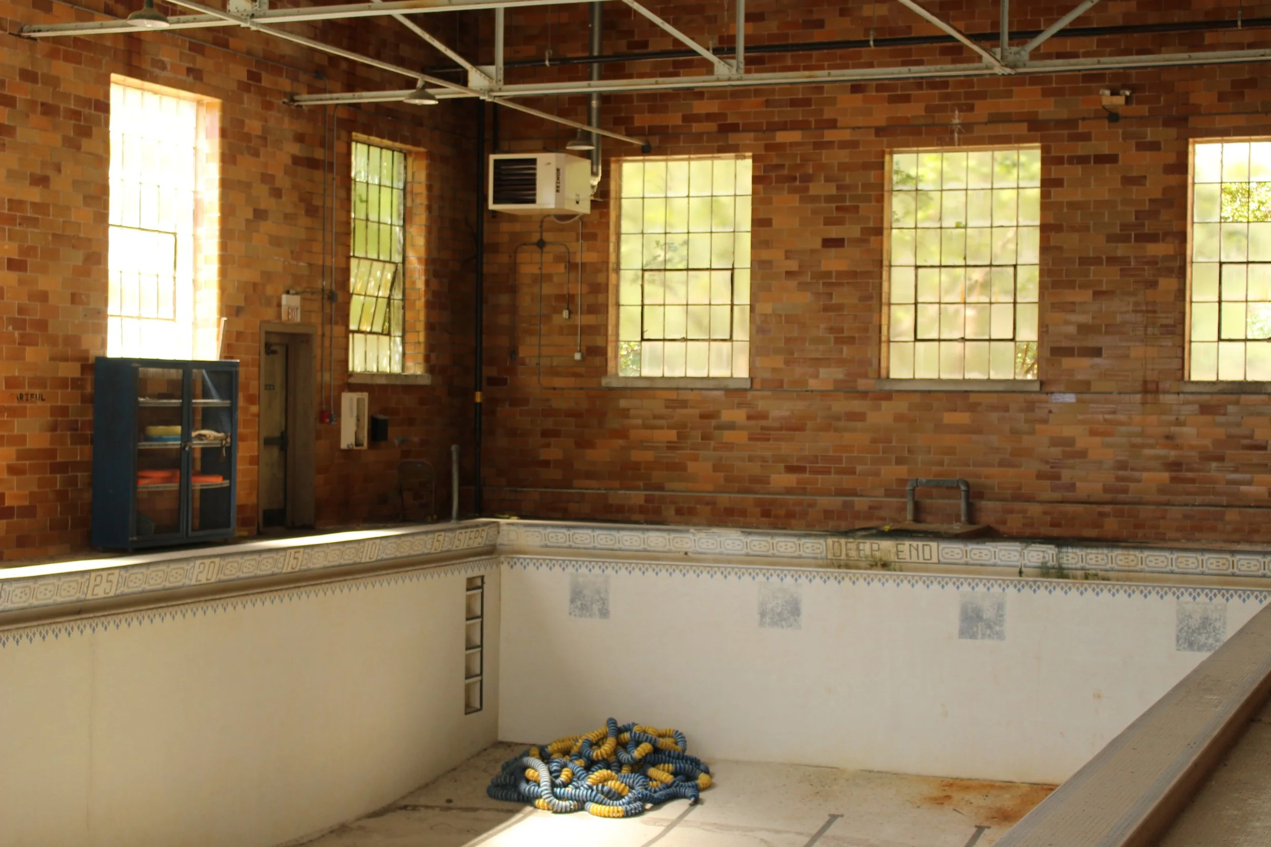  The old pool which remained in use until 2002 and hosted the W and the MSMS swim teams over the years.  