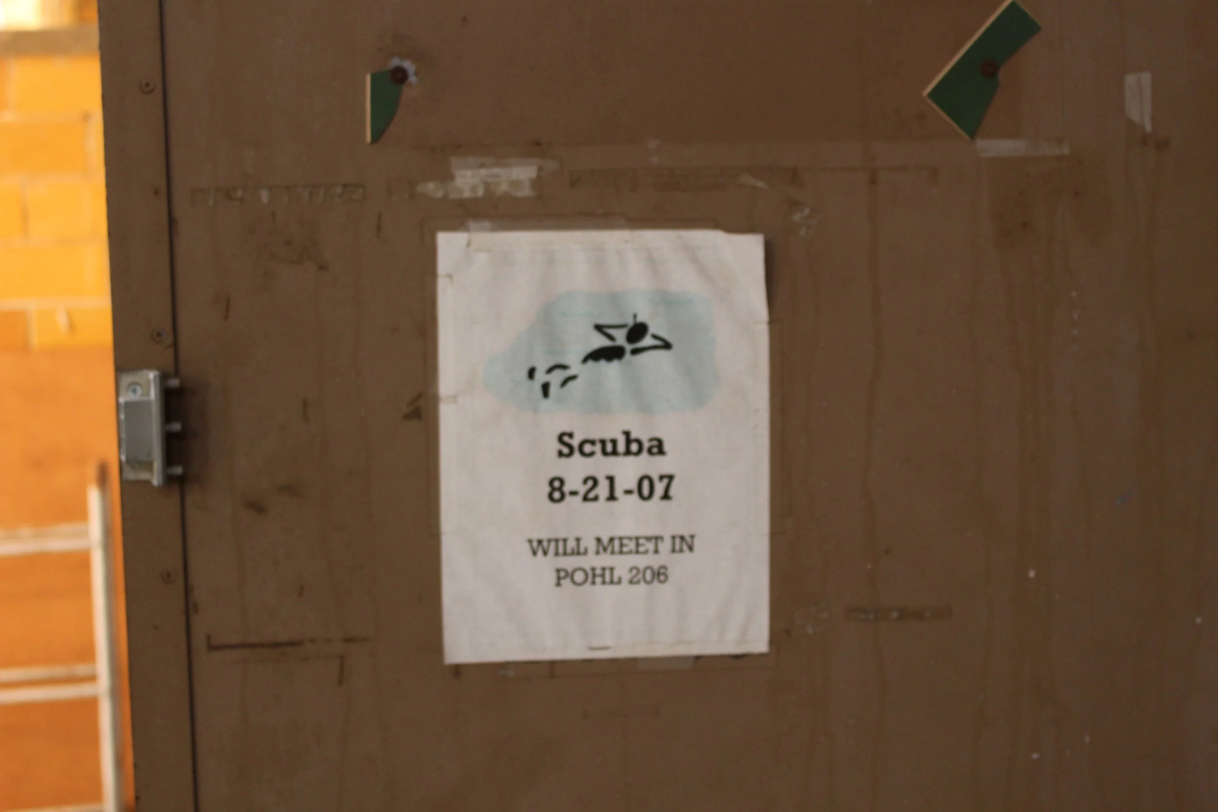  A flyer for the MSMS dive team. 