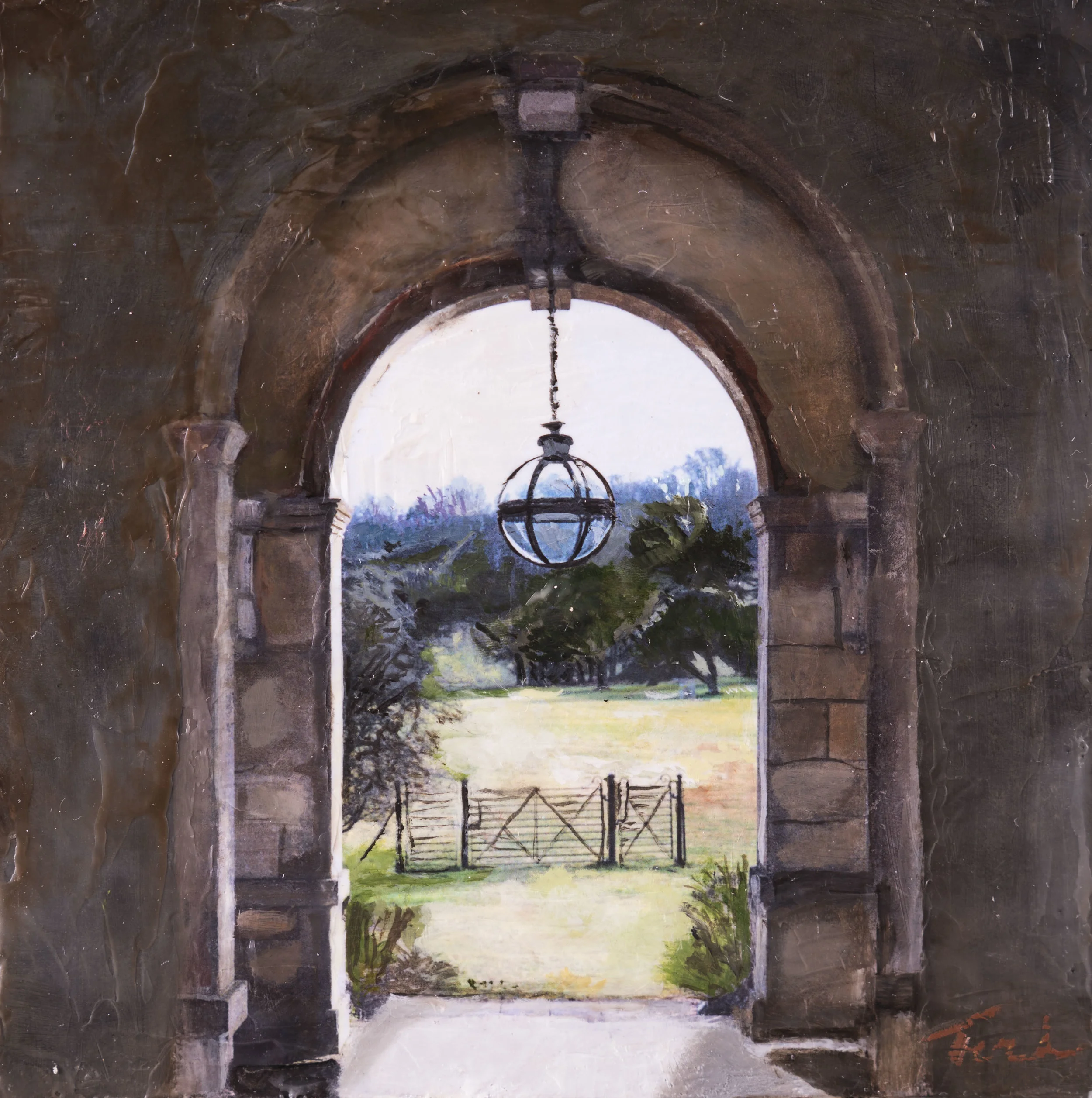 Last To Leave 8x8 oil & wax.JPG