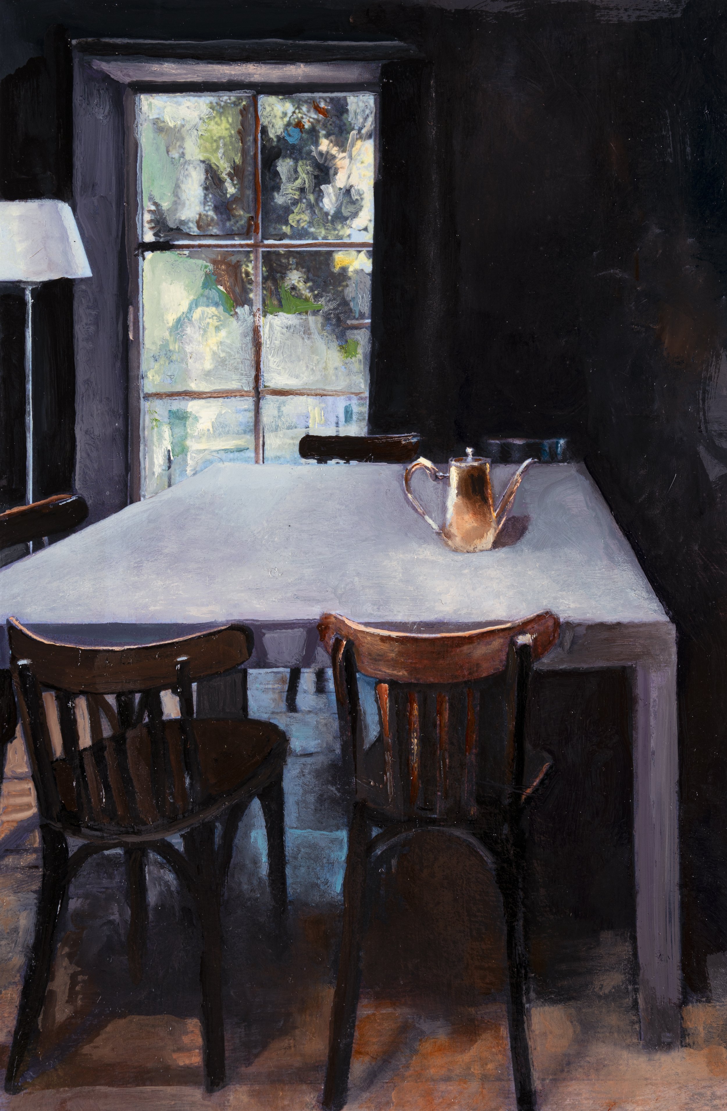 Didn't See You Coming 13 x 9.5 oil on treated paper.JPG