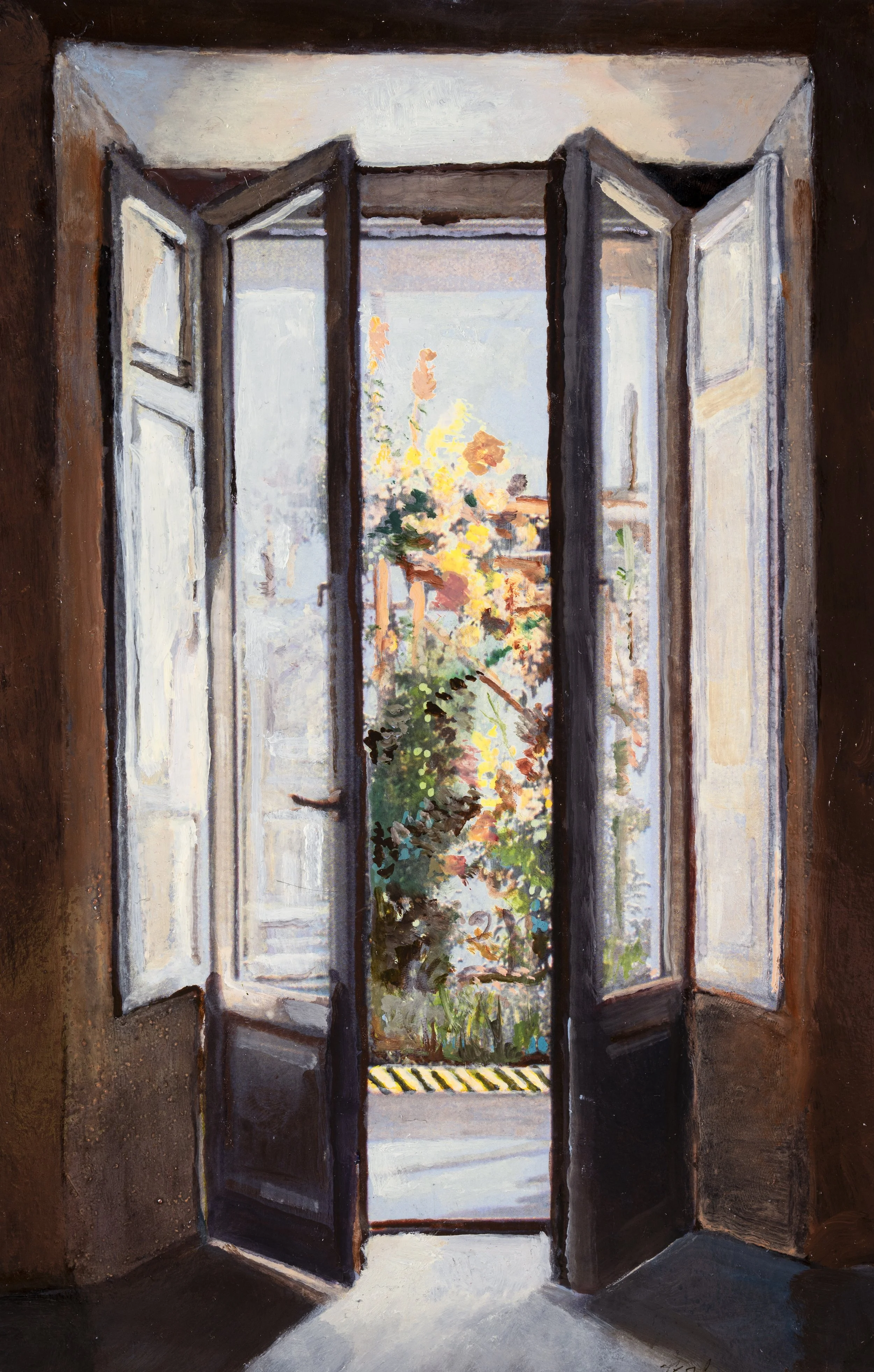 Suffer the Seasons 11 x 7 oil on treated paper.JPG