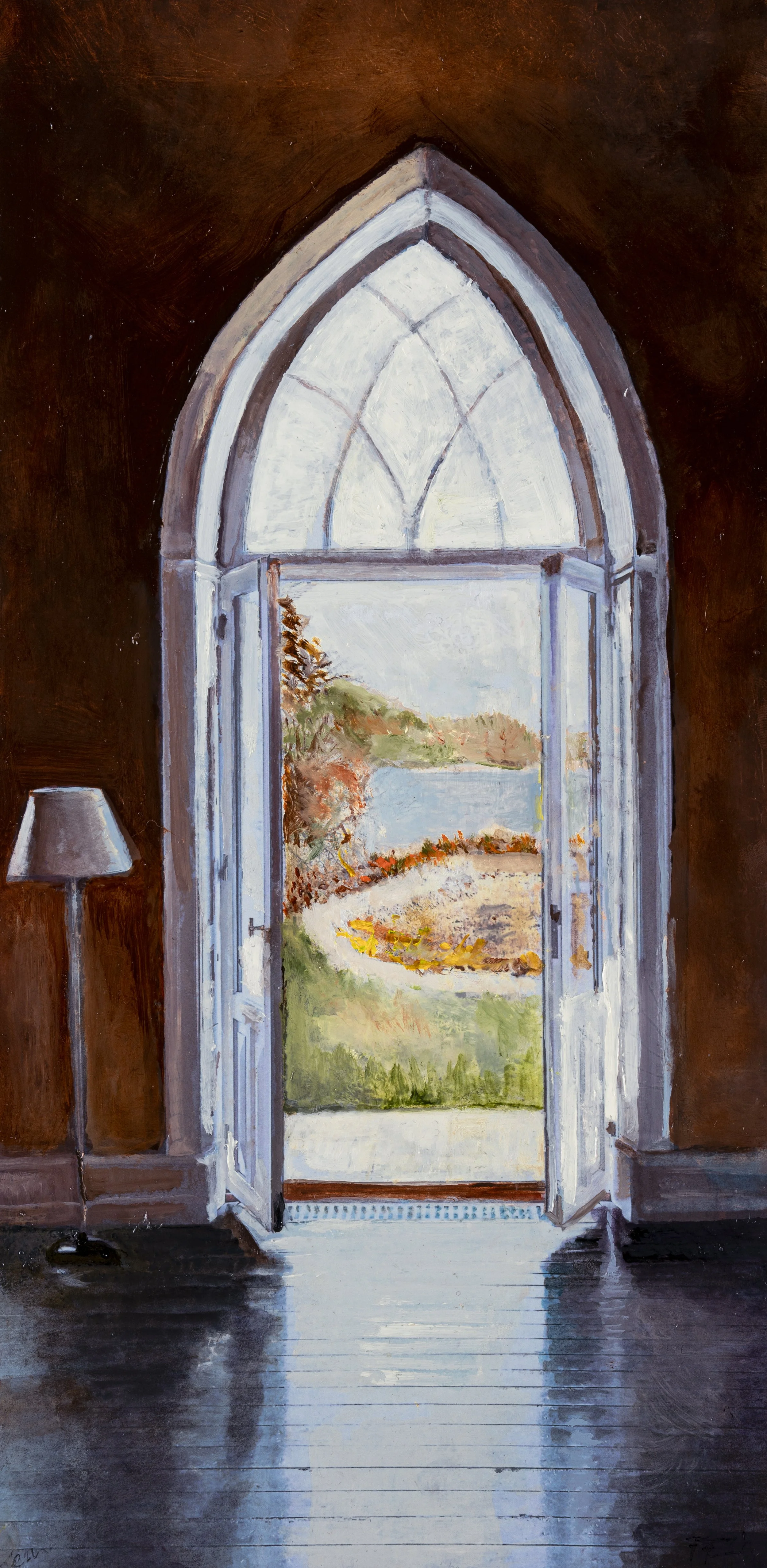Surrender What's Left 14 x 17 oil on treated paper.JPG