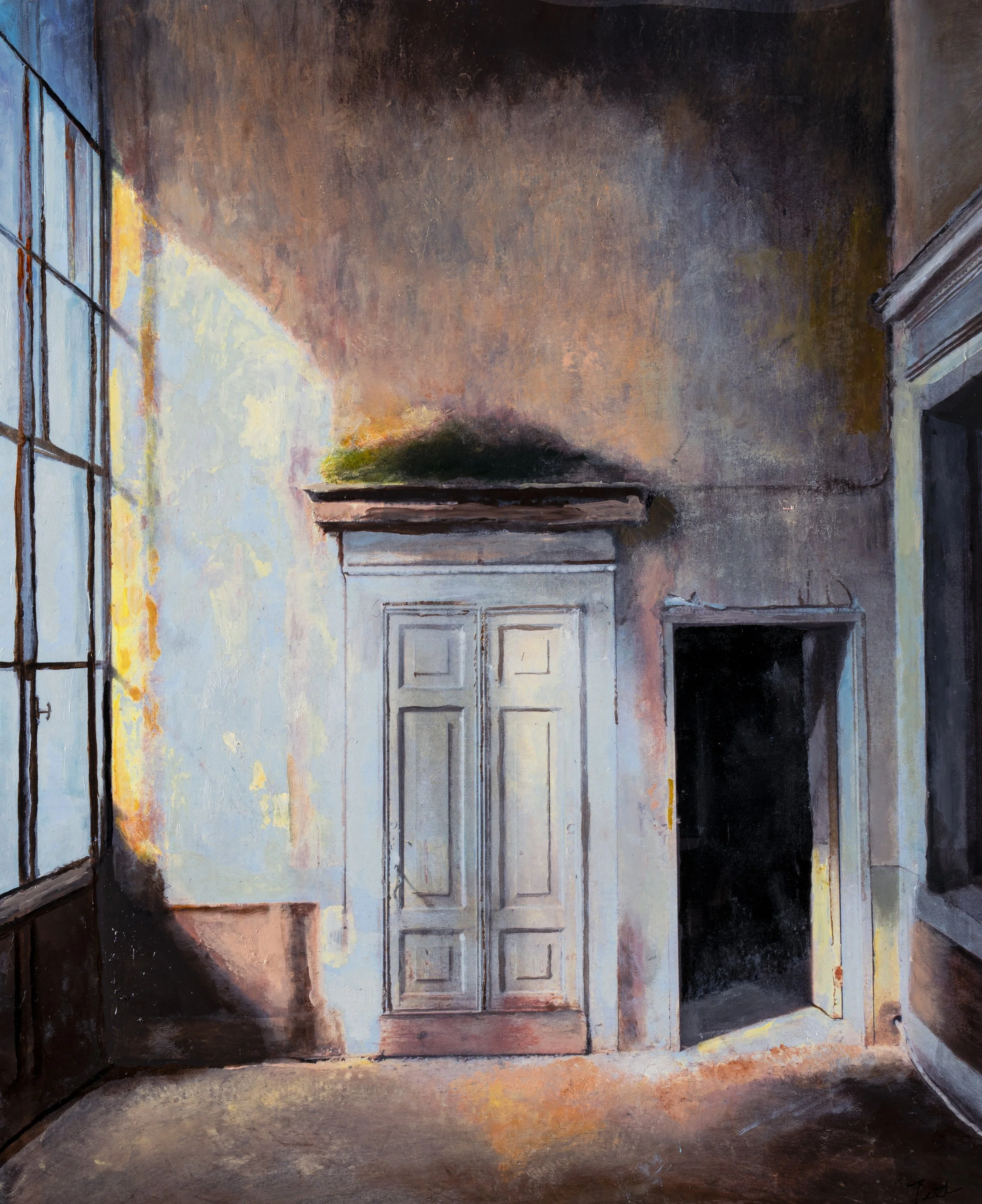 Theif with Style 14 x 11 oil on treated paper.JPG