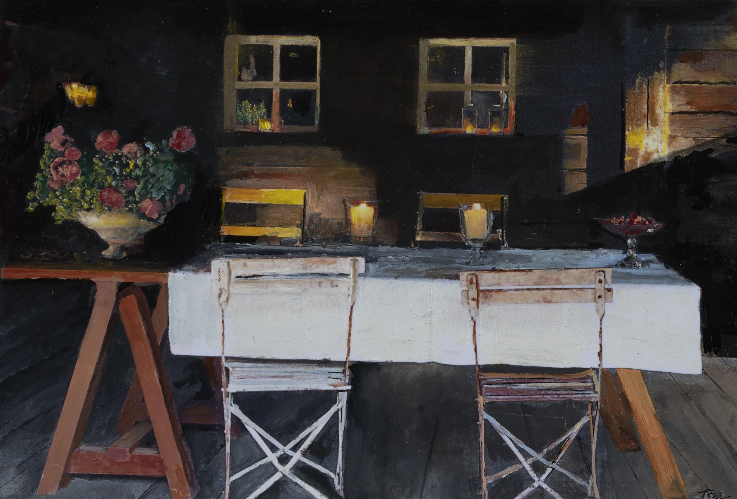 2020 Thanksgiving 7 x 10 oil on treated paper.JPG