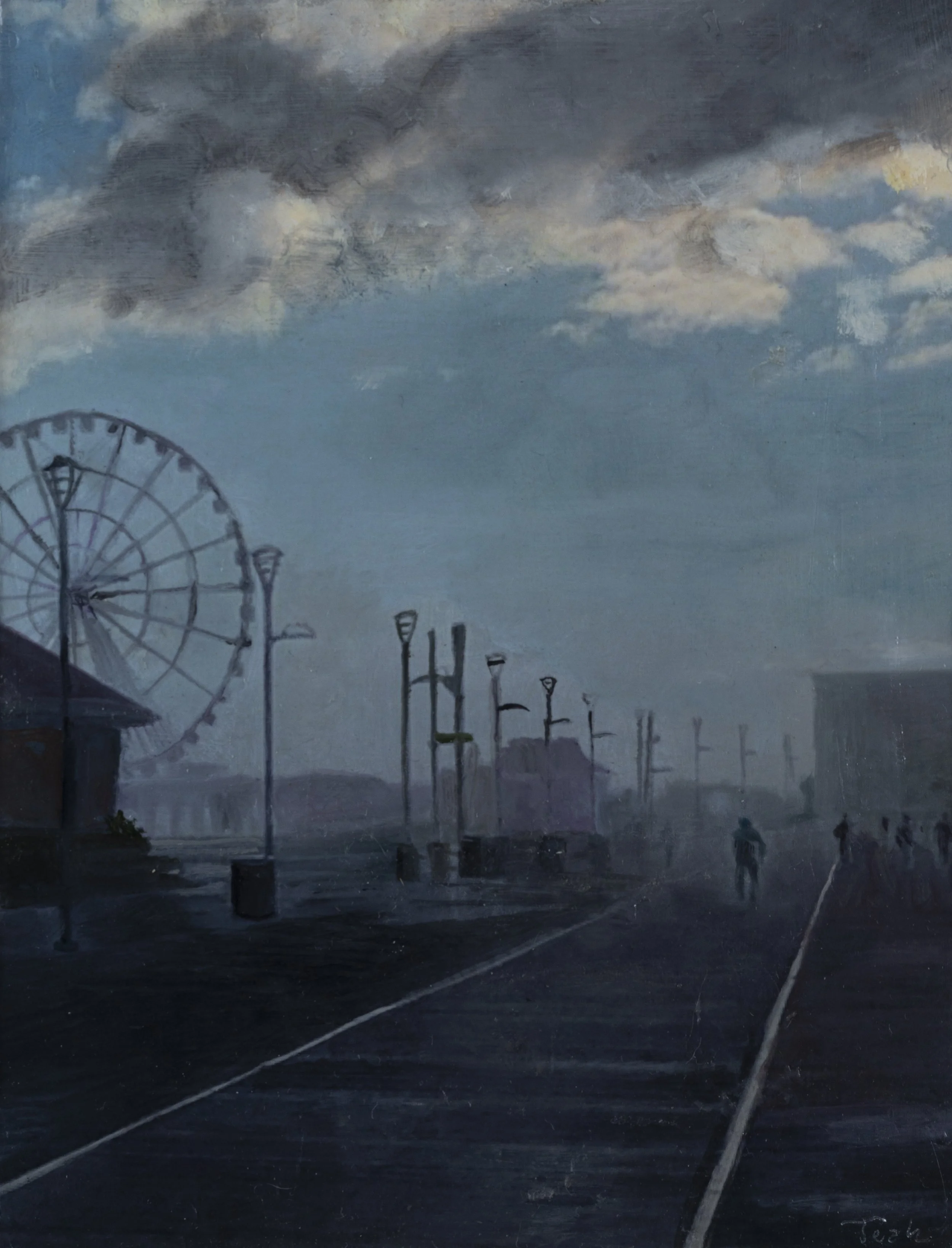 Missing Out 8.5 x 6.5 oil on treated paper.JPG