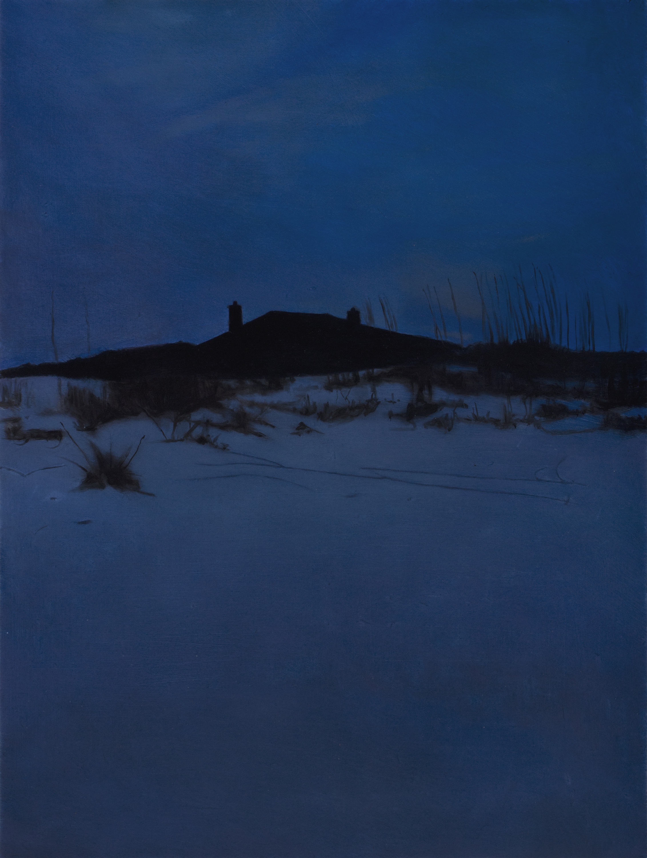 dusk, oil on panel, 12" x 9", 2015 (available)