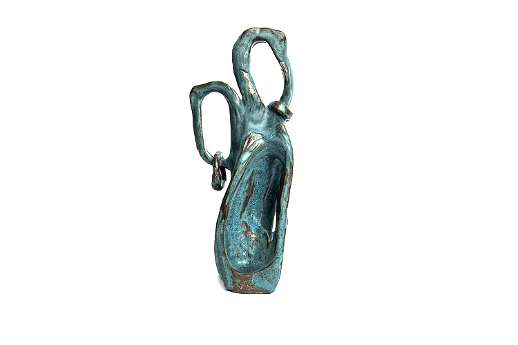 Vertical Turquoise with Rings (40.1)