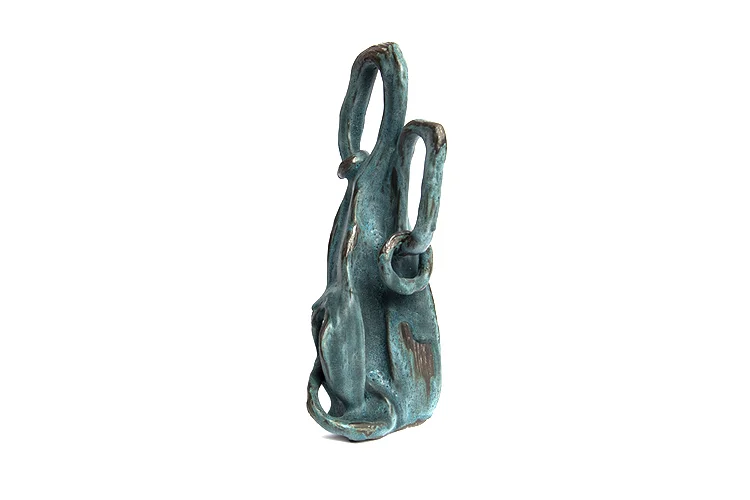 Vertical Turquoise with Rings (40.2)