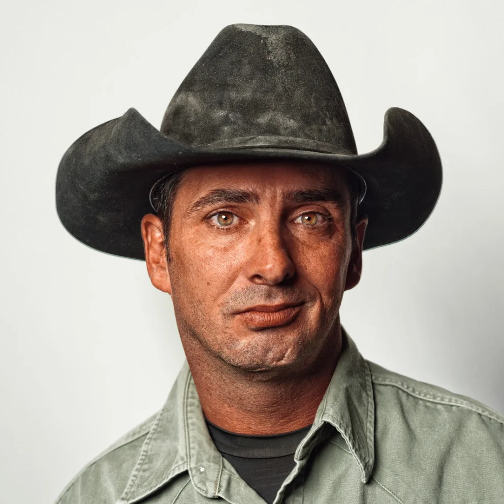 Jason Martin, Bareback Bronco rider, from Norco, California.