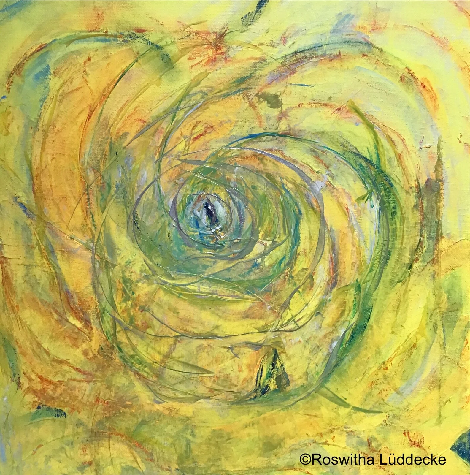 Gelbe Blume im Garten