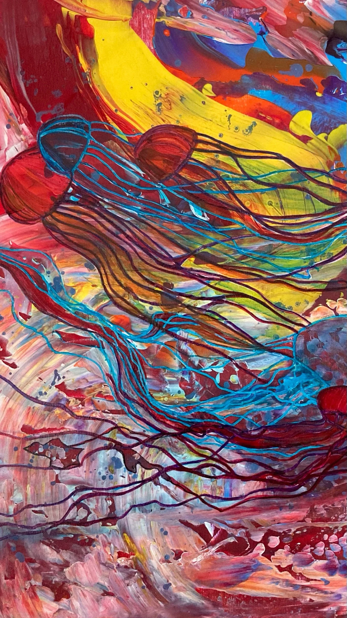  Acryl auf Acryl Papier, 40x50 cm. 