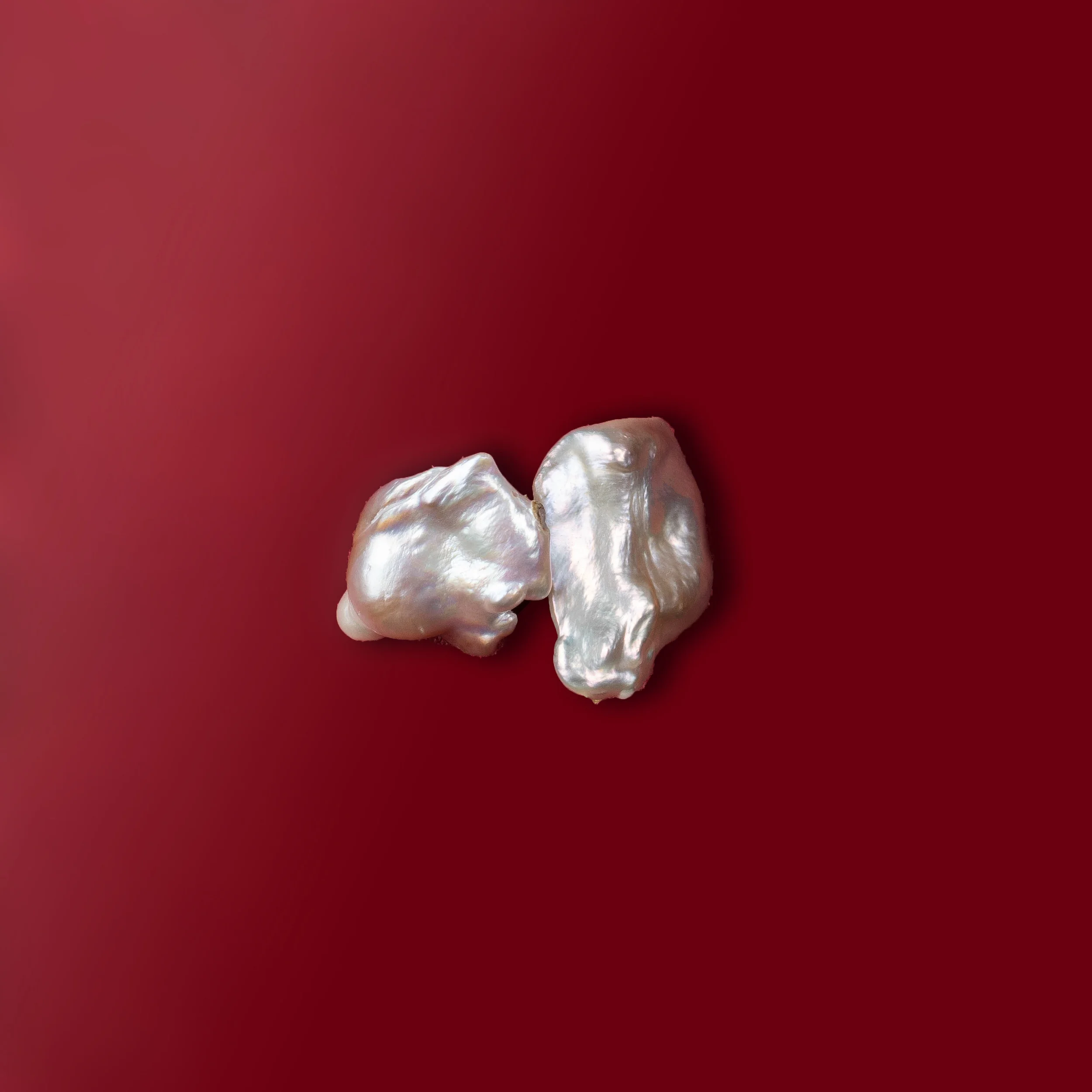 white baroque pearl earring/e146