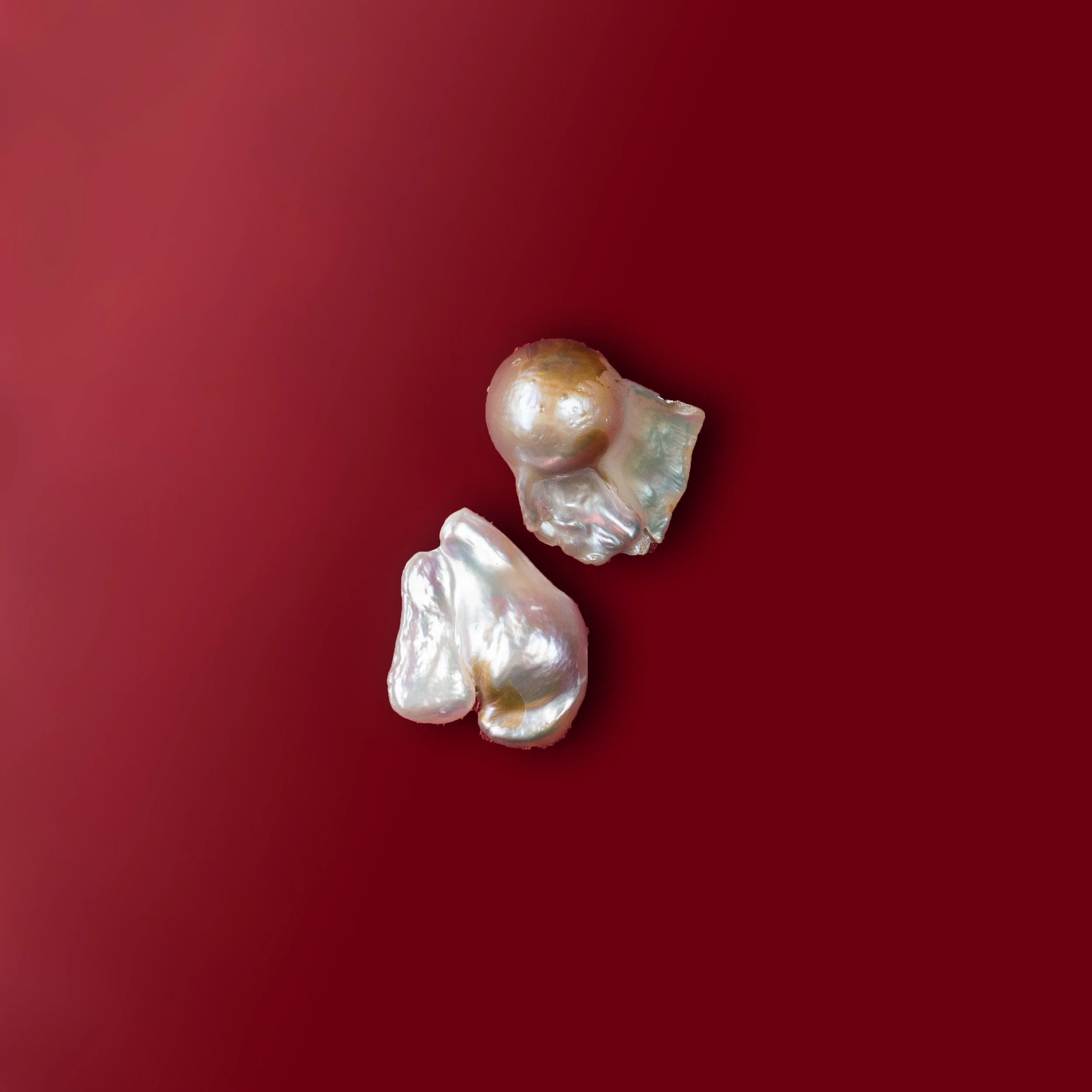 white baroque pearl earring/e147