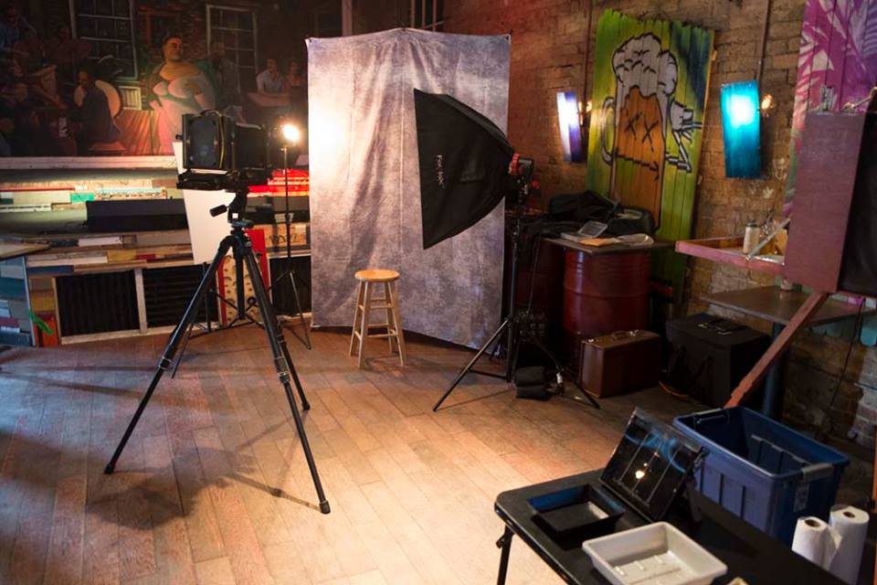 The Project Barbatype set-up at the Dallas BeardFest #3, June 2014