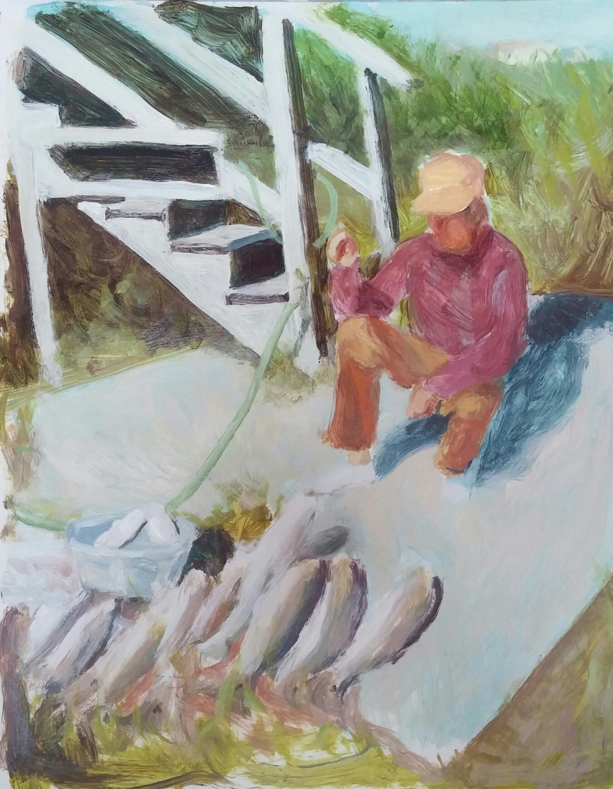 Grandpa with A Mess of Drum