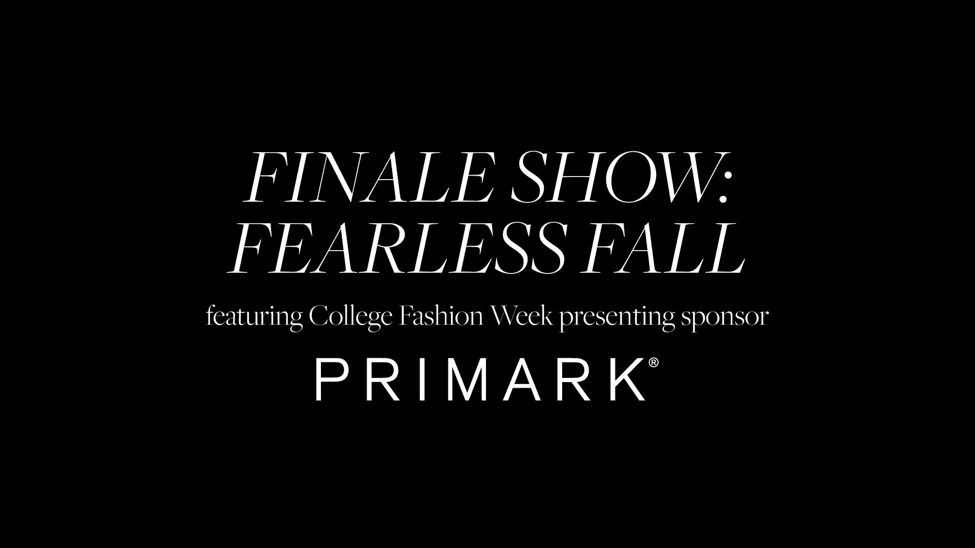 college fashion week 2017 runway animation