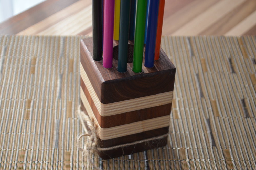 Colored Pencil Storage Cube #0017 — Thompson Heritage Woodworking