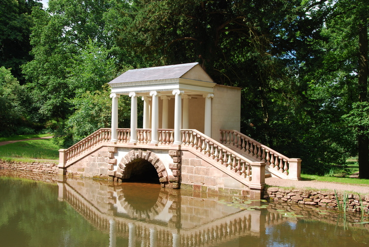 Restored cascade and view to the Rotunda revealed