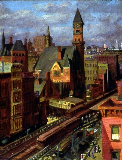 Jefferson Market and 6th Avenue in Greenwich Village