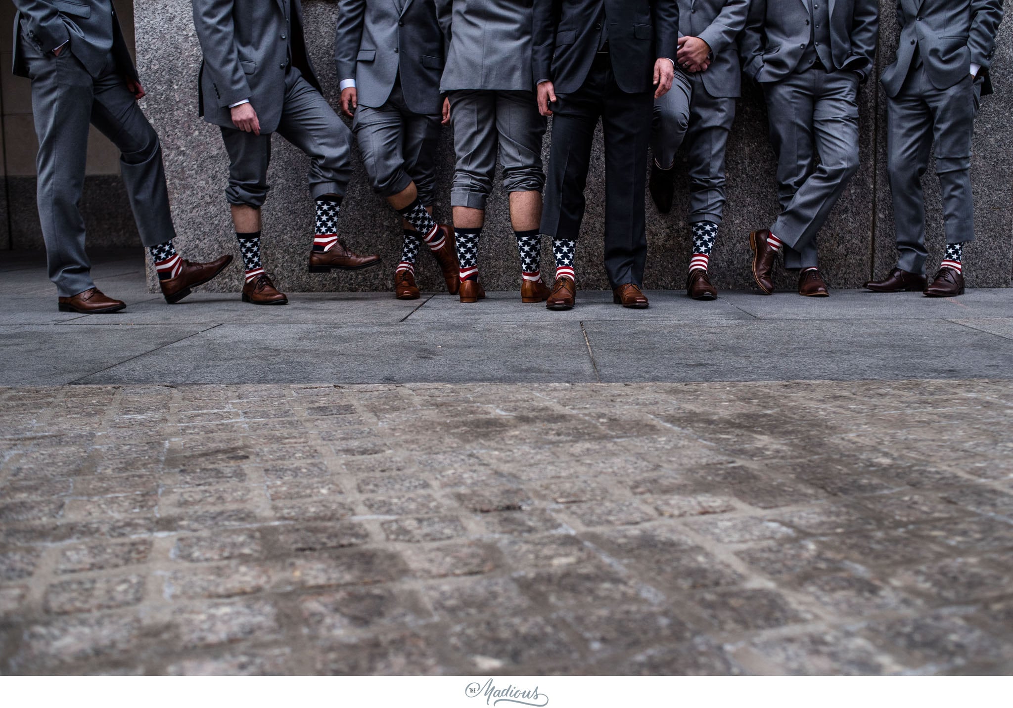 Creative groomsmen photo socks