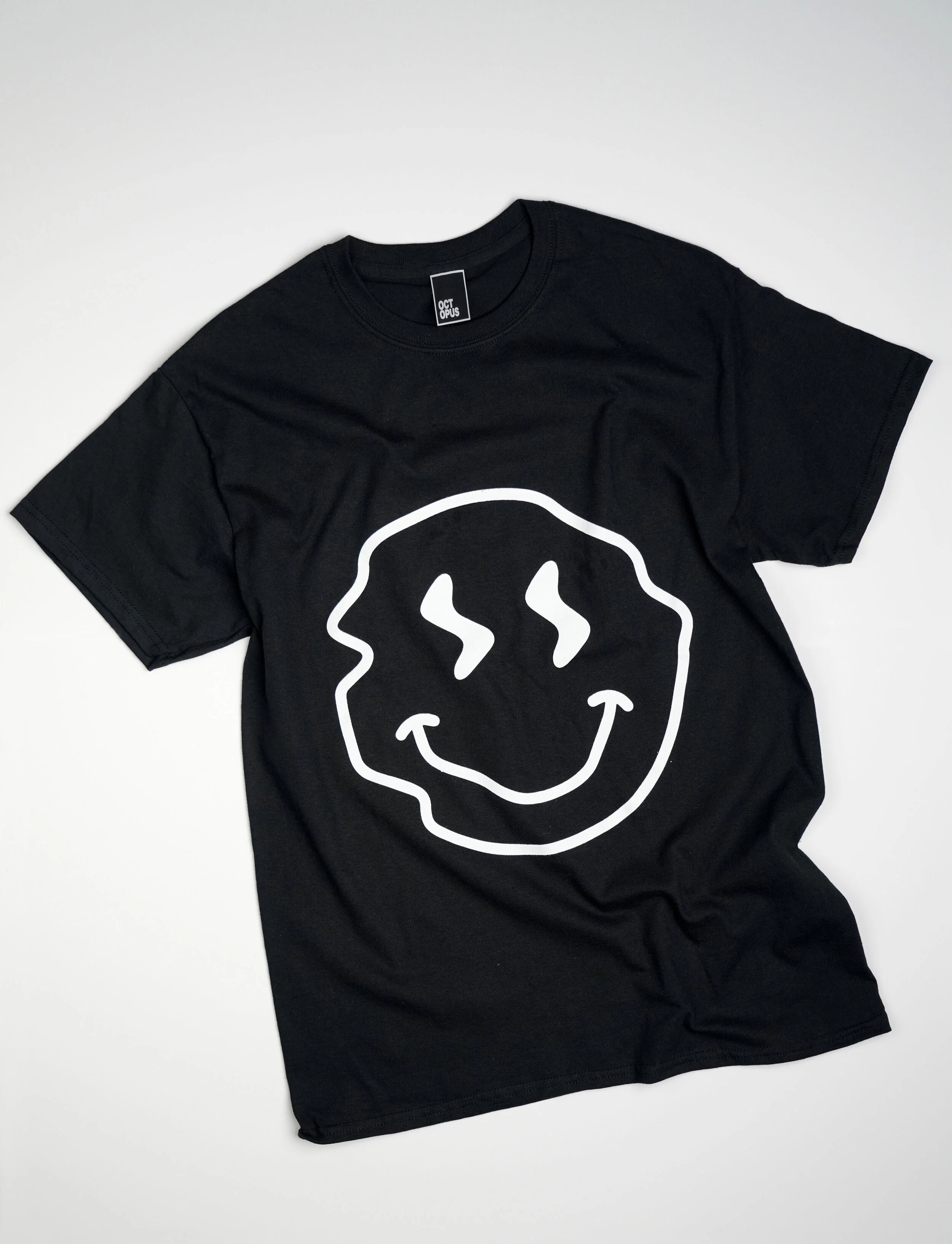 Octopus Smiley Tee - Black