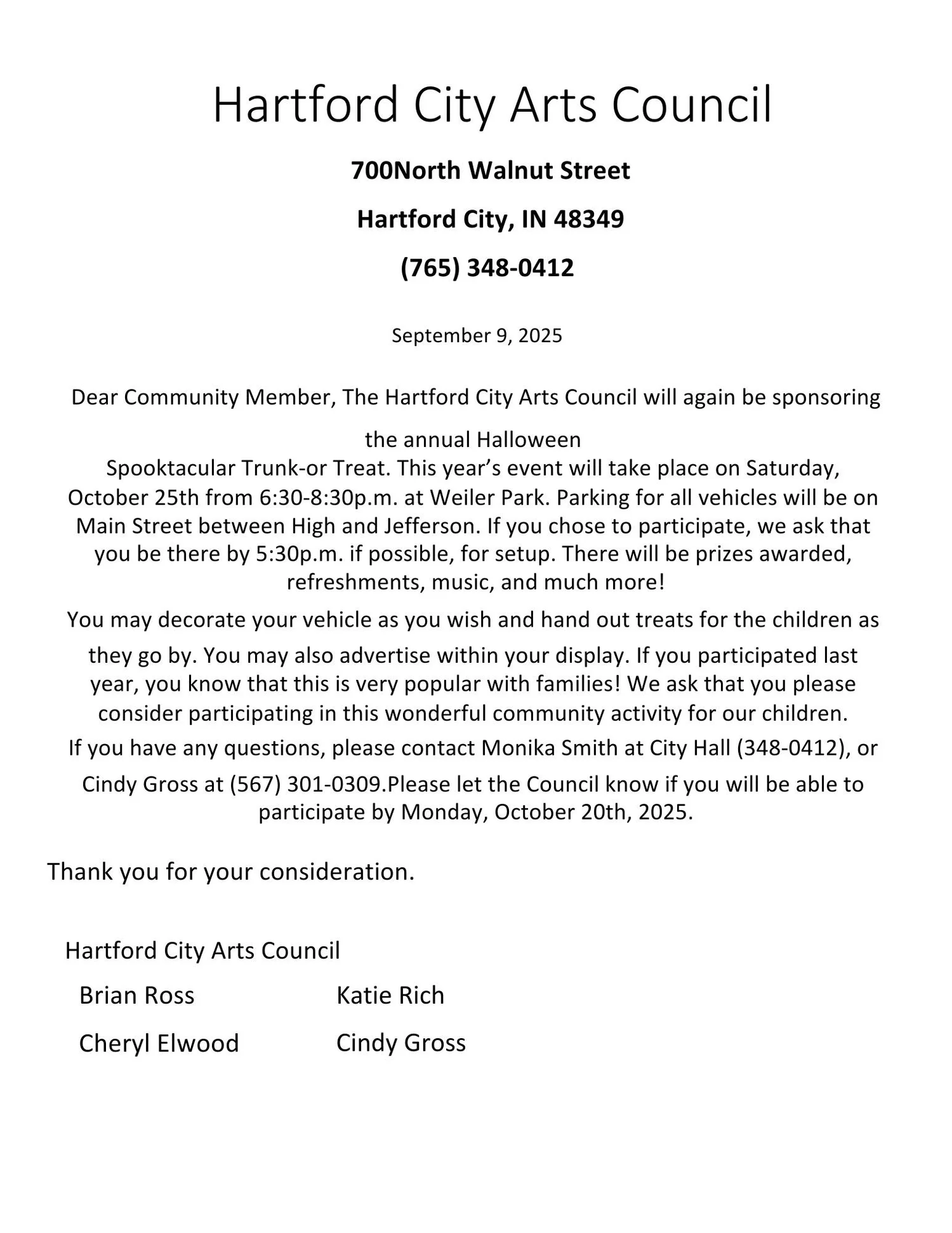 Hartford City, Indiana