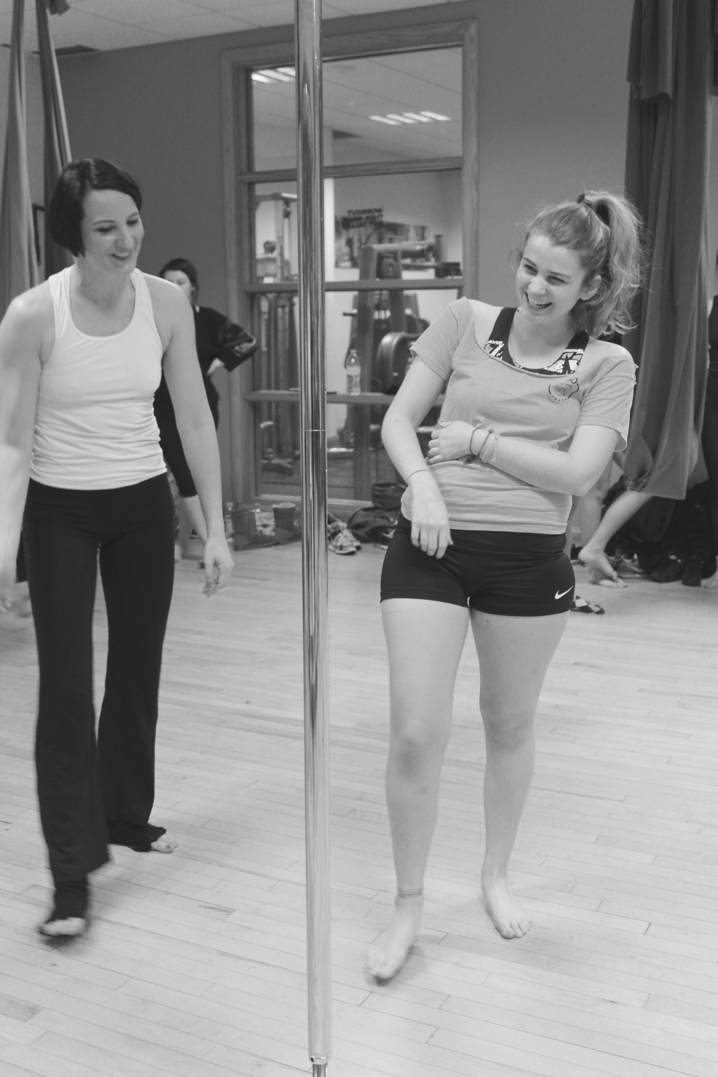 Pole dance fitness class in south london