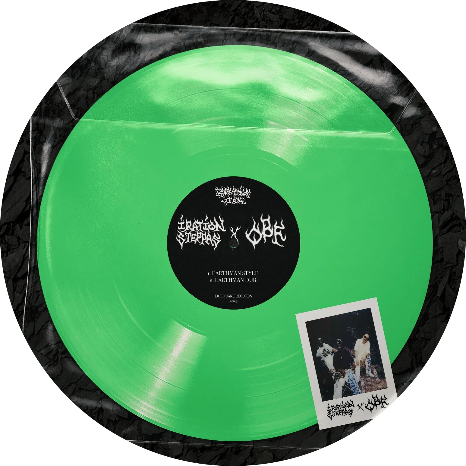 仏12” Iration Steppas, O.b.f Earthman Style; Earthman Dub / Revelation Time; Rev DBQK1224 Dubquake /00180 Earthman Style / Revelation Time | O.B.F x Iration Steppas