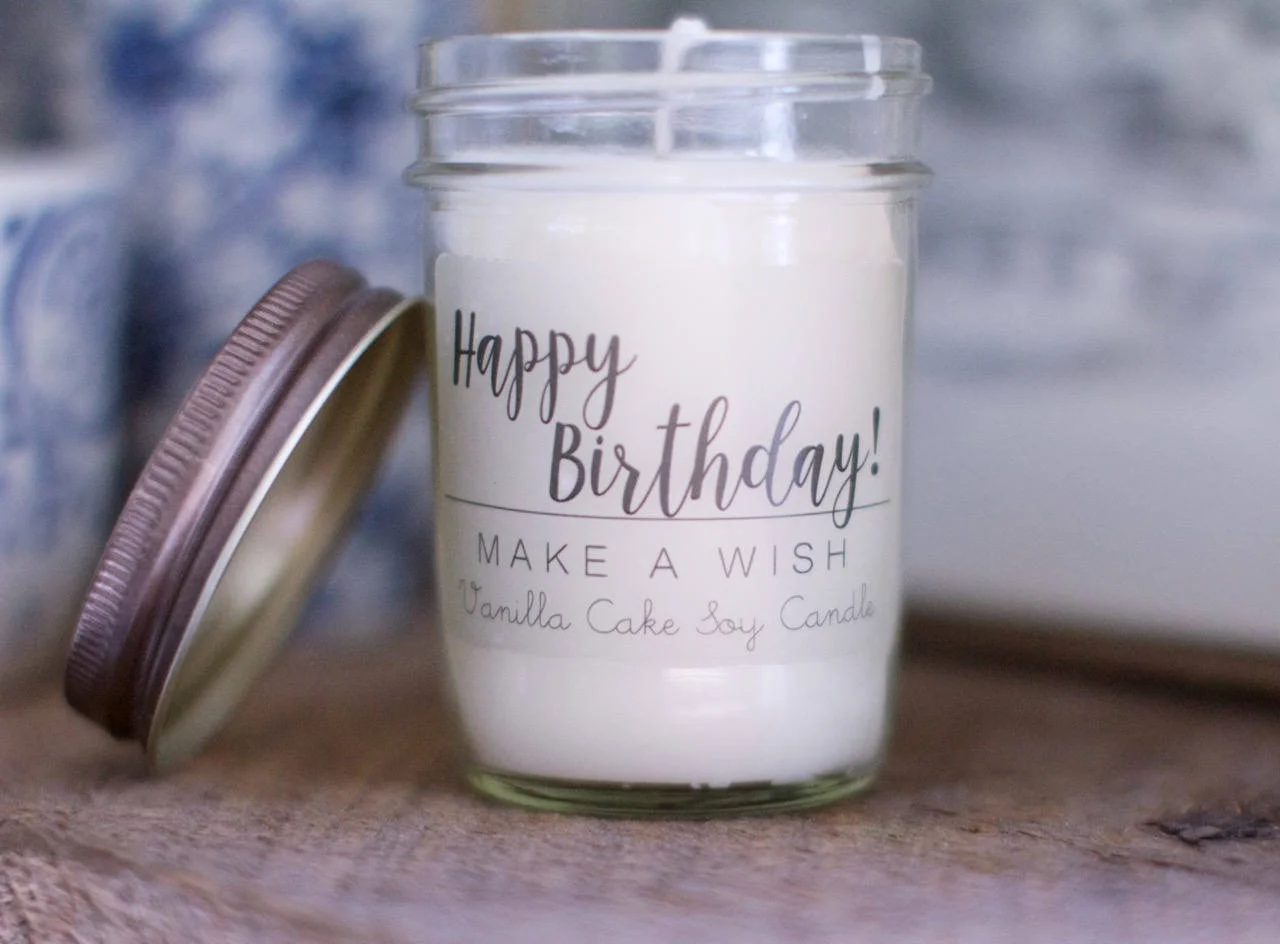 Birthday Gift For Her Vanilla Cake Candle And Bath Bath Bomb Set