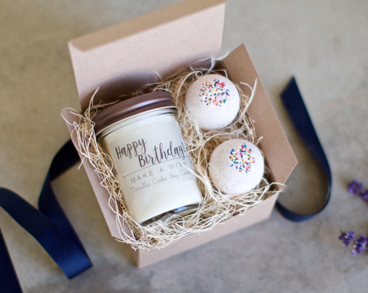 hamper gift set for her Birthday Handmade Wax melt Bath Salt Hot Chocolate Gft 