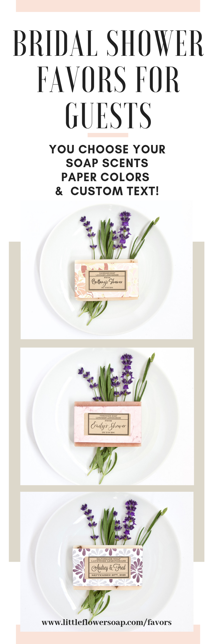 lavender baby shower favors