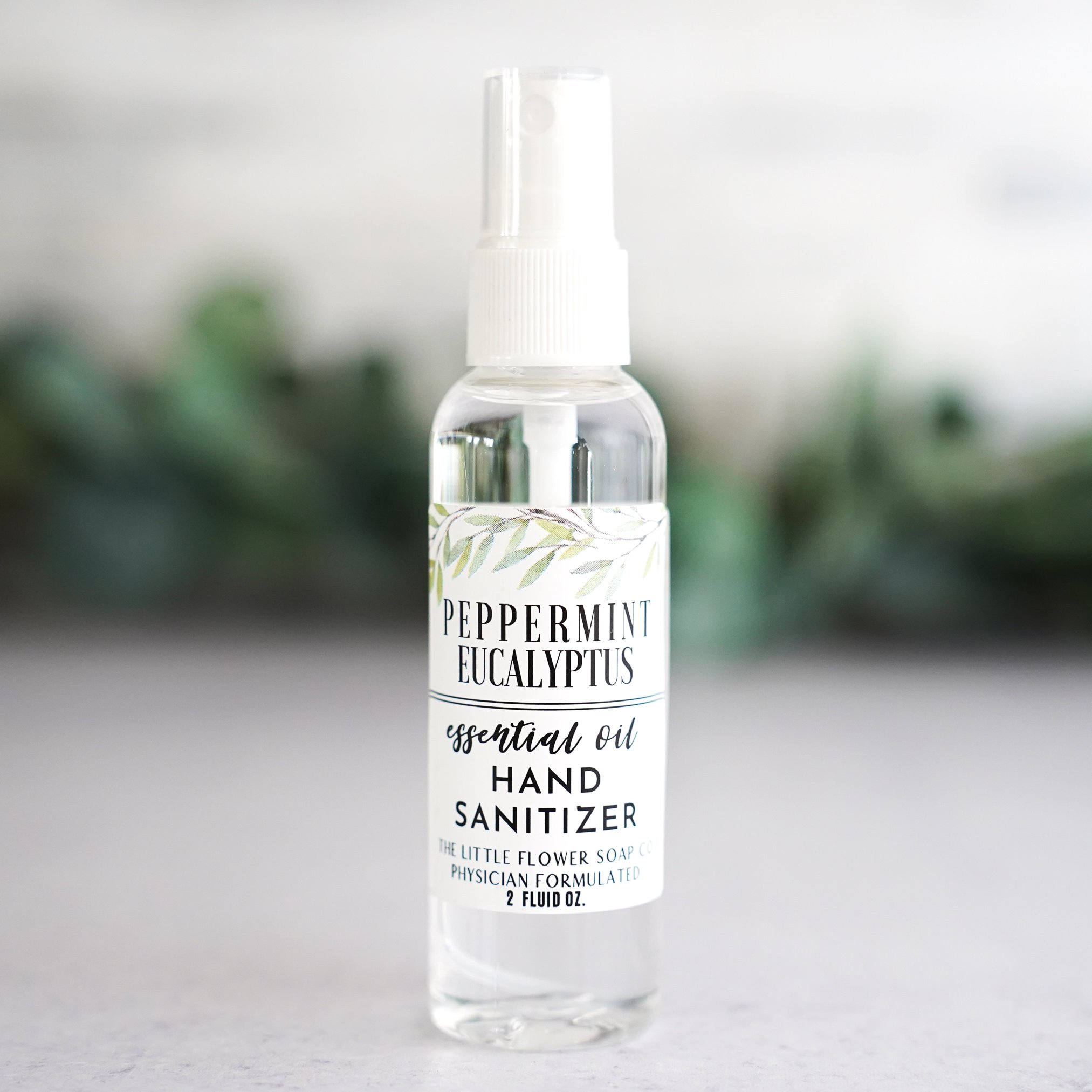 Peppermint Eucalyptus hand sanitizer spray essential oil all natural